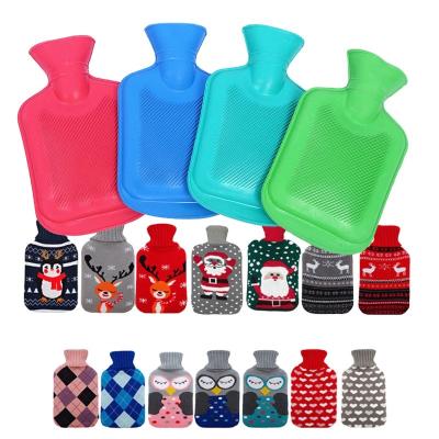 China Beautiful Hot Selling Good Quality Hot Water Bag Material Rubber Hot Water Bottle Silicone Reusable PVC Material for sale