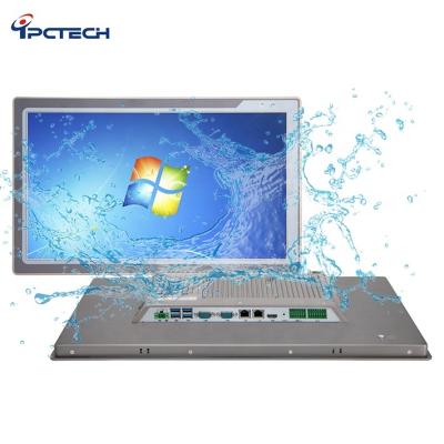 China Aluminum alloy 21.5 inch ipctech J1900/4200U/7200U/7500U cpu resistive comput touch screen panel pc hardwar for sale