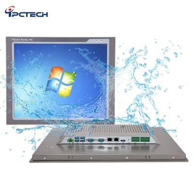 China Aluminum Alloy 19 Inch ipctech J1900/4200U/7200U/7500U Resistive 4 USB3.0 CPU Ports Human Industry PC for sale