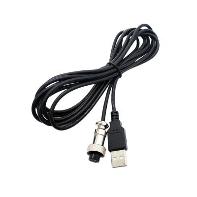 China Industrial Teveik Extension Cable USB Male Connector Waterproof Cable Assemblies for sale