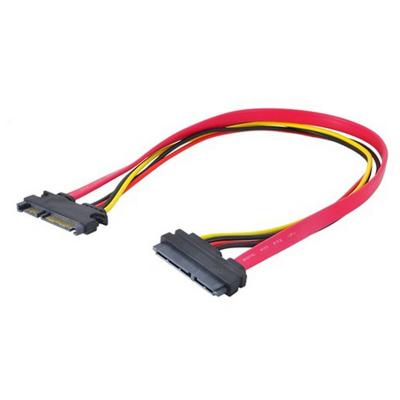 China COMPUTER HDD extension Sata Cable 7+15 Pin Sata Data Cable for sale