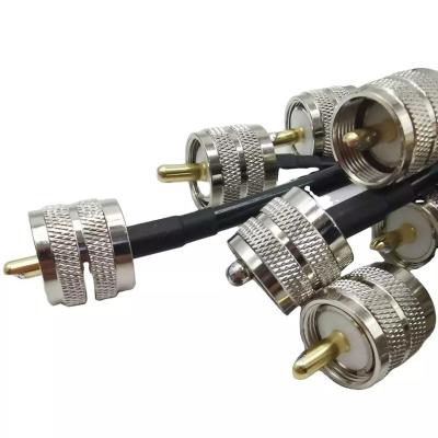 China Copper100% OEM Cable Assemblies 50 Ohm RG 58 UHF Male to Male RF Coaxial Cable for sale