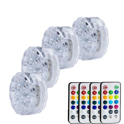 China Submersible Waterproof Home Decoration LED Flower Shape Remote Control Submersible Waterproof Master Flower Shape Electronic Candle Lamp 21 RGB Candle Lamp Bathtub Aquarium Aquarium Poolside Electronic Decoration for sale