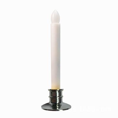 China Remote Control Silver Candlestick LED Candle Light Family Dinner Christmas Atmosphere Flameless Flickering Warm Yellow Electronic Light for sale