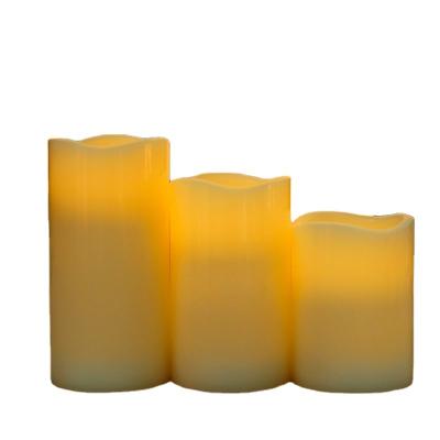 China Battery Powered Real Mouth Deep Wavy Waxed Wax Switch LED Candle Home Decoration Flameless Remote Control Indoor for sale