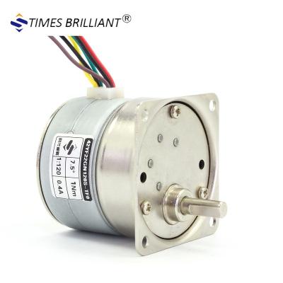 China china ratio 1:120 high ratio truck 1Nm 12V reduction motor low speed permanent magnet Nema17 geared stepper motor 42YF22GN120S-TF0 for sale