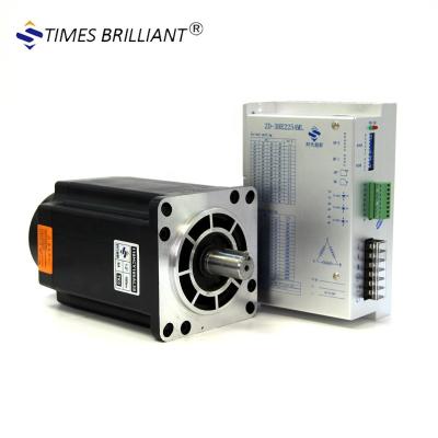 China China hotsale 110BYG 16N.m 3phase stepper motor and driver hybrid kit for 110HCY185AL3S-TK0 engraving machine for sale