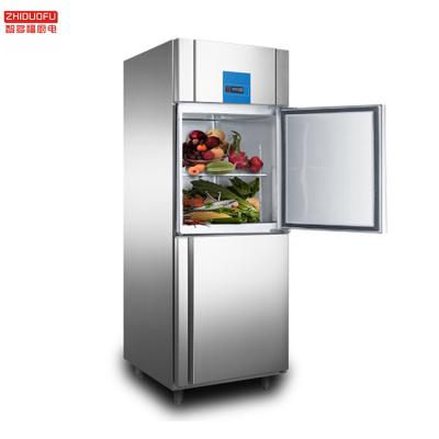 China Double-temperature 2/4/6 Door Restaurant Refrigerators Commercial Upright Freezer Refrigerator Refrigerador Refrigeration Equipment for sale