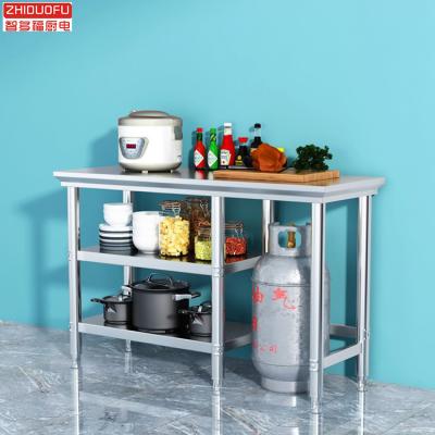 China Hot Selling Knocked-Down Kitchen Work Table Factory Direct Sales Laboratory Kitchen Stainless Steel Work Table for sale