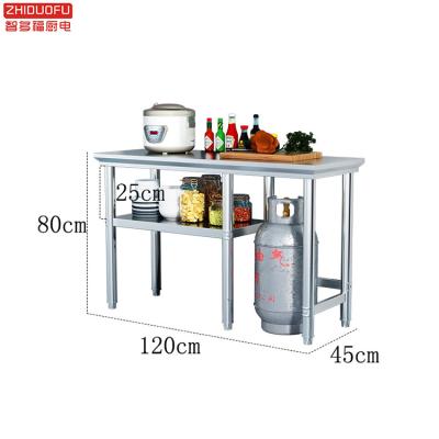 China Commercial Kitchen Work Table Kitchen Equipment Working Table Stainless Steel Work Bench For Restaurant for sale