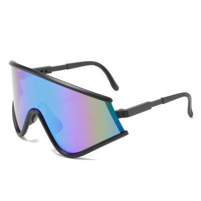 China Sports Sunglasses 2021 Outdoor Leisure Sports Windproof Lens Cycling Oversized Fashion Unisex Sunglasses J9023 for sale