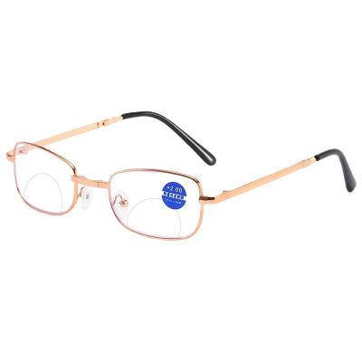 China Retractable Wholesale Anti Blue Light Unisex Portable Folding Reading Glasses J138 for sale