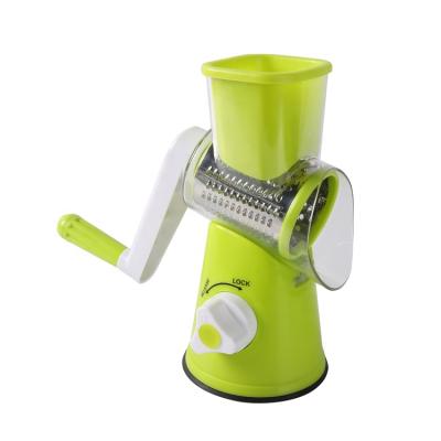 China Viable Wholesale Small Spiral Slicer Drum Grater 3 In 1 Safe Fast Manual Vegetable Chopper Grater for sale