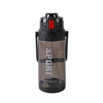 China Wholesale Viable Shiny Water Bottle 1.5L 2L 2.5L PP Sport Plastic Water Bottle For Use With Straw for sale