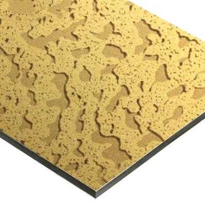 China Traditional Plastic Marble Stone Texture Aluminum Honeycomb Composite Panel for sale