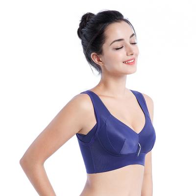 China Factory Wholesale Viable New Style Silk Solid Slim Cup Breathable Plus Size Bra Vest for sale