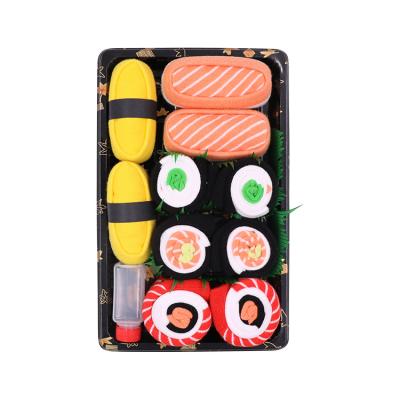 China Viable Sushi Socks in a Box Fashion Men's and Women's Stockings Christmas Party Casual Socks for sale