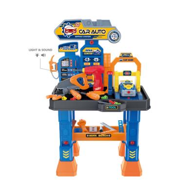 China MODEL TOY BOHUI tool toys simulation car repair work bench simulate celivator with electric drill for pretend play for sale