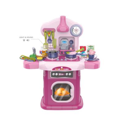 China Real Custom Plastic Toy Pretend Play Game Kitchen Spray Kids Cooking Set For Kids for sale