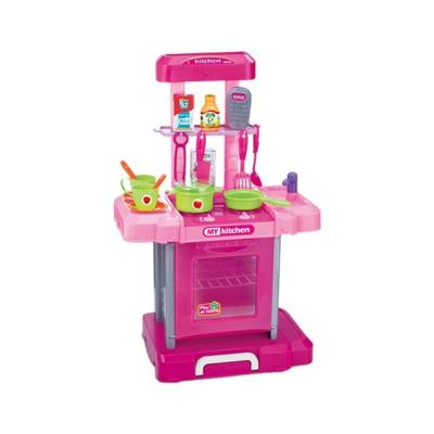 China Plastic Kitchen Set For Kids Girls Toys Kitchen Play Set Girl Play House Plastic Pretend Play Kitchen Toys for sale