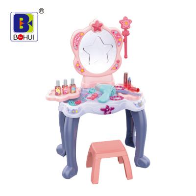 China Fashion Children Pretend Beauty Play Set Girls Dressing Table Toy Princess Children Role Play Girls Beauty Salon 39*13*59cm for sale