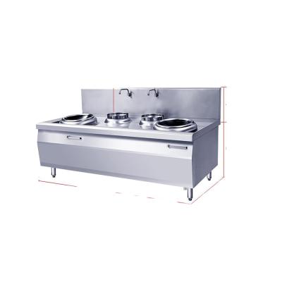 China Stainless Steel Blast Frying Farms Production Of Double Double Frying Stove Suitable For Beverage Shop Equipment for sale