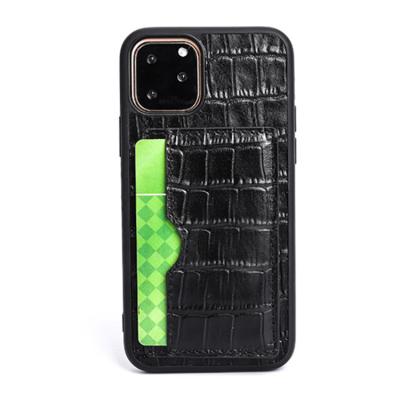 China Men Alligator Phone Case Shockproof Luxury Custom Business Card Phone Case For iPhone 11 12 13 Pro Max for sale