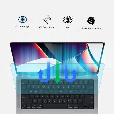 China PC/Notebook For Macbook 14.2 Inch Filter Screen Blue Light Cut Protector With Eye Shield Anti-Glare Film for sale