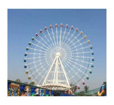 China 42m plastic 96 passenger amusement park ferris wheel eme park equipment waistline ferris wheel manufacturers for sale for sale