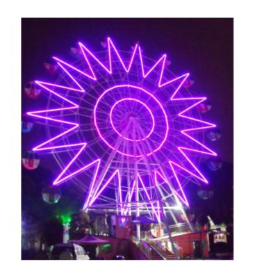 China 60M Plastic Kids Adults Ferris Wheel For Sale Large Outdoor Amusement Park Equipment Factory Price for sale