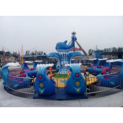 China 2023 Children's Plastic Amusement Park Rides 24 Seats Shark Island Battles For Sale for sale