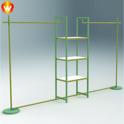 China For Garment Shop Boutique Wooden Clothing Rack Display Rack Clothing Store Furniture for sale