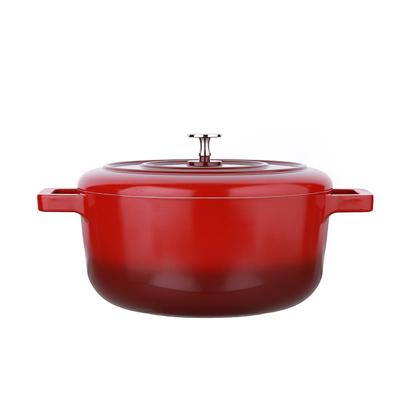 China Sustainable TMAI Container Non Sticking 26cm Aluminum Hotpot Dish Dutch Oven Casserole Cocotte for sale