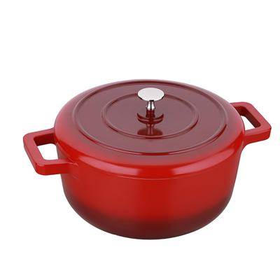 China Sustainable TMAI Non Sticking Aluminum Casserole Dish 26cm Cooking Dutch Hotpot Oven Cassers for sale