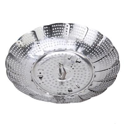 China Fruit Stored Tray Retractable Folding Magic Steamer Tray Steaming Rack Stainless Steel Lotus Steaming Tray Multi-Function Changeable for sale