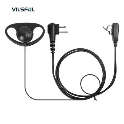 China In-ear D Style Headset Earpiece With Microphone And PTTs For Moto-rola GP68 GP88 P040 CP125 CT450 Two Way Radio for sale