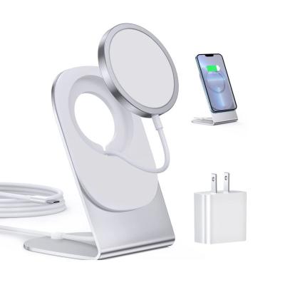 China Popular Mobile Phone Products 2023 Detachable Magnetic Wireless Charger Stand Mobile Phone Fast Charging Accessories for sale