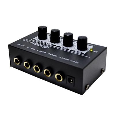 China Wholesale MU400 Concert EPXCM Audio Mixer Ultra Low Noise Line 4-Channel Console For Sub - Mini Mixing Audio Mixer For Small Club for sale