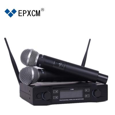 China VHF Professional Wireless Handheld Karaoke Microphone EPXCM/A-666 Wireless Microphone for sale