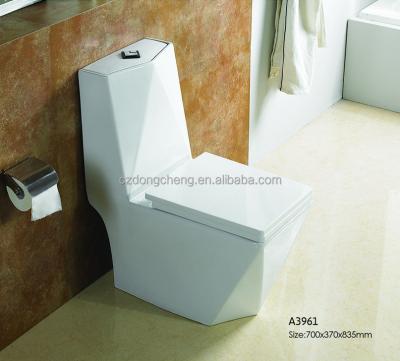 China DCBJ A3961 Luxury Wholesale Double-Flow Siphonic Commode One Piece Toilet for sale