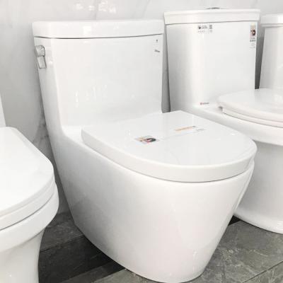 China DCBJ A3993 Dual Flush Public Chinese Bathroom High Efficiency One Piece Toilet for sale