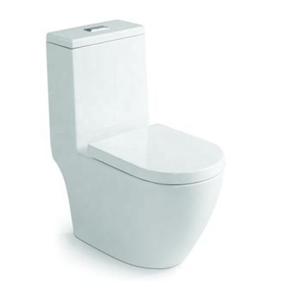 China DCBJ A8060 Cistern CE Buffer Solution Lid Rimless Flush Design Hidden One Piece Toilet for sale