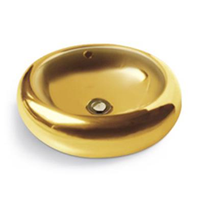 China DCBJ D3246 Sustainable Factory Wholesale Golden Hand Wash Table Top Basin for sale