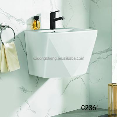 China DCBJ C2361 Sustainable Wholesale Ceramic Sanitary Ware Toilet Wall Mounted Basin for sale