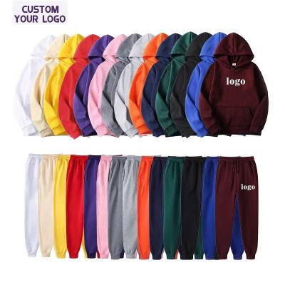 China Other High Quality Custom Pullover Blank Men Sweat With Pocket Tracksuits Set Blank Jogging Suits Men sweatsuit for sale