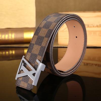 China High Quallity 2023 New men's classic letter buckle leather belt automatic buckle cow belt fashion trend beautiful business for men for sale