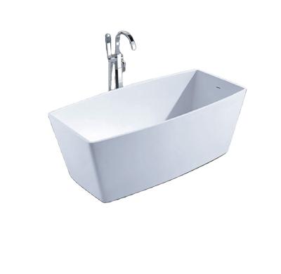 China New Design Bathtub Traditional Sanitary Ware Modern Freestanding Square Bathtub Acrylic Durable Bathtub Dx011 for sale