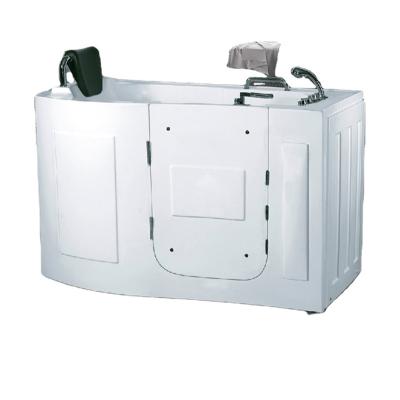 China Traditional Acrylic Whirlpool & Air SPA Right Side Walk-in Bathtub in White Dx1004 for sale