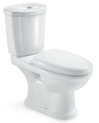 China Water Saving Ceramic Sanitary Siphon Double-flow Ware Water Closet Two-Piece Toilet (Hz814) for sale