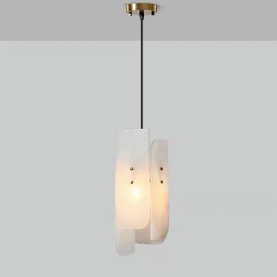 China Creative new small modern modern chandelier designer exhibition hall living room dining room study bedroom bedside marble lamp for sale